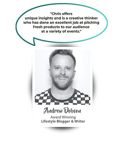 Andrew Dobson - Award Winning Lifestyle Blogger and Writer